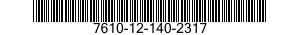 7610-12-140-2317  7610121402317 121402317