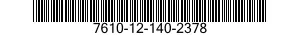 7610-12-140-2378  7610121402378 121402378