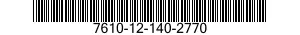 7610-12-140-2770  7610121402770 121402770