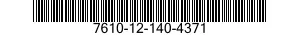 7610-12-140-4371  7610121404371 121404371