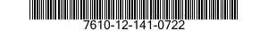 7610-12-141-0722  7610121410722 121410722