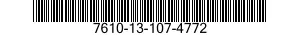 7610-13-107-4772  7610131074772 131074772