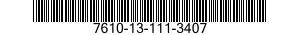 7610-13-111-3407  7610131113407 131113407