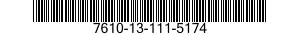 7610-13-111-5174  7610131115174 131115174