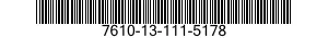 7610-13-111-5178  7610131115178 131115178
