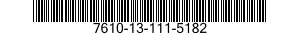 7610-13-111-5182  7610131115182 131115182