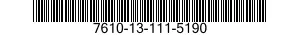 7610-13-111-5190  7610131115190 131115190
