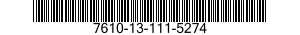 7610-13-111-5274  7610131115274 131115274