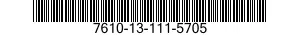7610-13-111-5705  7610131115705 131115705