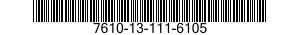 7610-13-111-6105  7610131116105 131116105