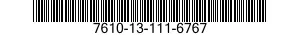 7610-13-111-6767  7610131116767 131116767