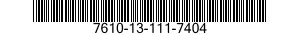 7610-13-111-7404  7610131117404 131117404