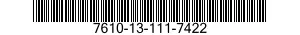 7610-13-111-7422  7610131117422 131117422