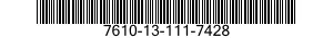 7610-13-111-7428  7610131117428 131117428