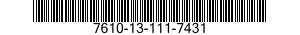 7610-13-111-7431  7610131117431 131117431