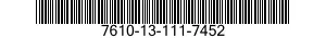7610-13-111-7452  7610131117452 131117452