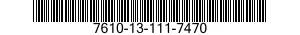 7610-13-111-7470  7610131117470 131117470