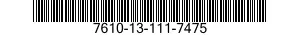 7610-13-111-7475  7610131117475 131117475
