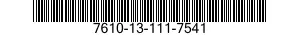 7610-13-111-7541  7610131117541 131117541
