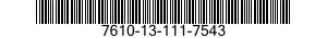 7610-13-111-7543  7610131117543 131117543
