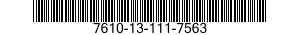 7610-13-111-7563  7610131117563 131117563