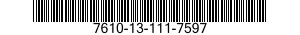 7610-13-111-7597  7610131117597 131117597