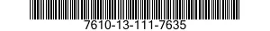 7610-13-111-7635  7610131117635 131117635