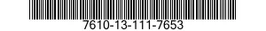 7610-13-111-7653  7610131117653 131117653