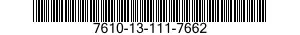 7610-13-111-7662  7610131117662 131117662