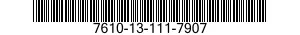 7610-13-111-7907  7610131117907 131117907