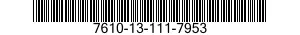 7610-13-111-7953  7610131117953 131117953