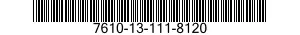7610-13-111-8120  7610131118120 131118120