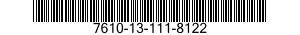7610-13-111-8122  7610131118122 131118122