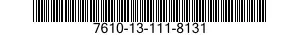 7610-13-111-8131  7610131118131 131118131