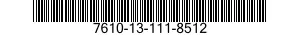 7610-13-111-8512  7610131118512 131118512