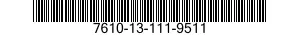 7610-13-111-9511  7610131119511 131119511