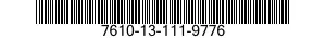7610-13-111-9776  7610131119776 131119776