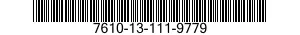 7610-13-111-9779  7610131119779 131119779