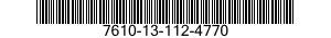 7610-13-112-4770  7610131124770 131124770