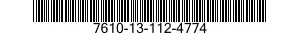 7610-13-112-4774  7610131124774 131124774