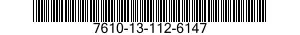 7610-13-112-6147  7610131126147 131126147