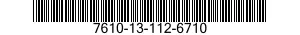 7610-13-112-6710  7610131126710 131126710