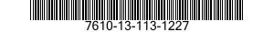 7610-13-113-1227  7610131131227 131131227