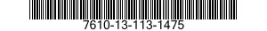 7610-13-113-1475  7610131131475 131131475