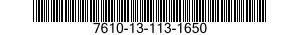 7610-13-113-1650  7610131131650 131131650