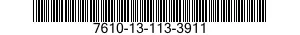7610-13-113-3911  7610131133911 131133911