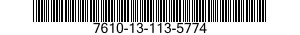 7610-13-113-5774  7610131135774 131135774