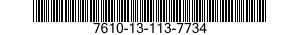 7610-13-113-7734  7610131137734 131137734