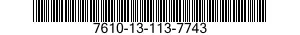 7610-13-113-7743  7610131137743 131137743
