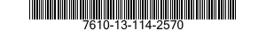 7610-13-114-2570  7610131142570 131142570